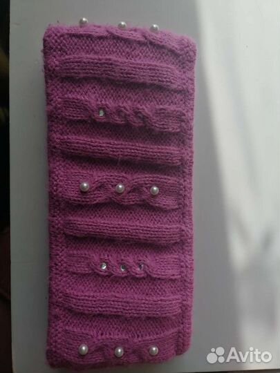 Повязка на голову теплая