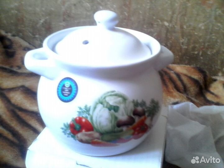 Кастрюля горшок, керамическая газ, 1л