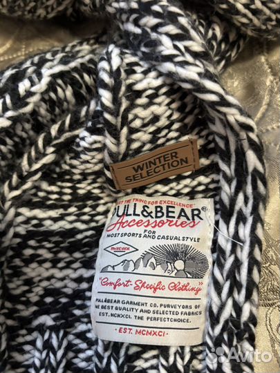 Комплект шапка и шарф мужской