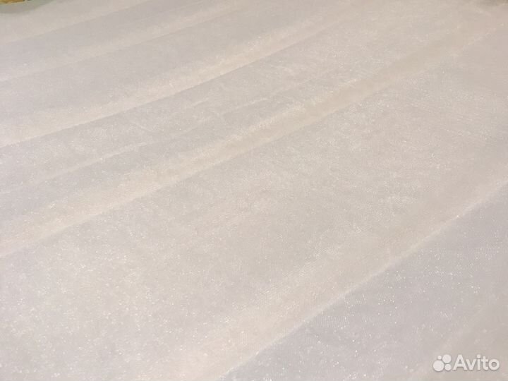 Фатин белый