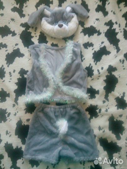 Костюм зайчик серый (прокат)