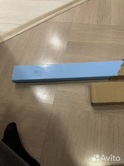 Карниз декоративный закругленный, глянцевый белый