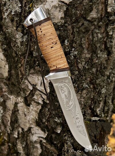 Нож подарочный с гравировкой из стали 95Х18