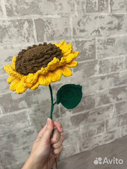 Вязаные цветы