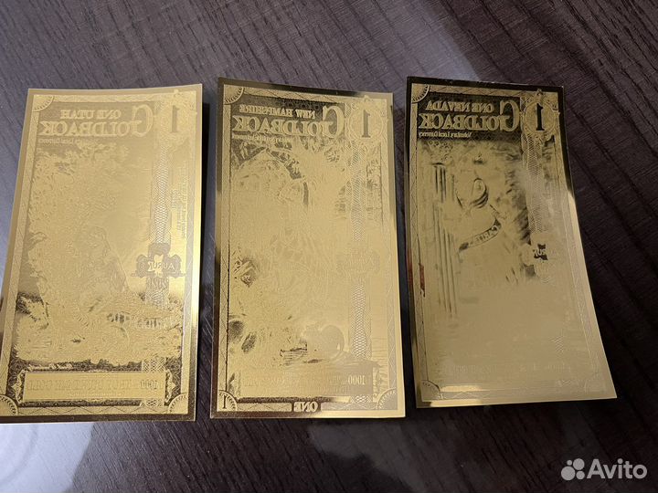 Goldback Aurum золотые купюры 1/1000 oz