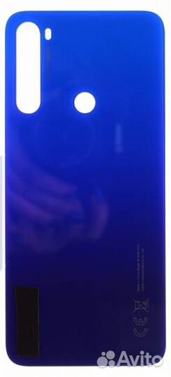 Задняя крышка для Xiaomi Redmi Note 8T Синяя (со с