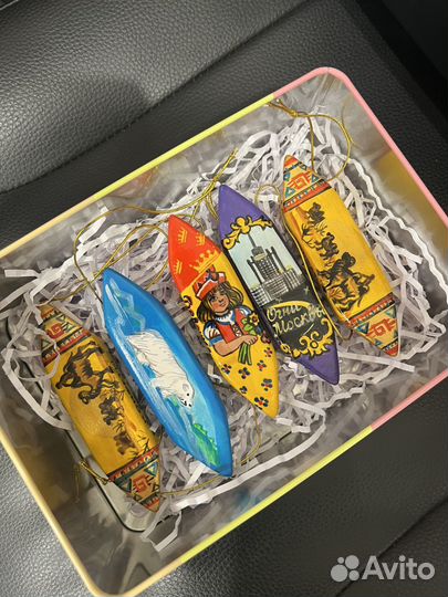 Набор советских конфет на елку фарфор