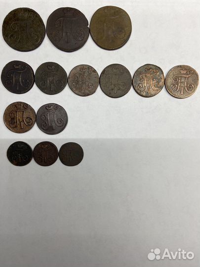 Коллекция монет Павел 1