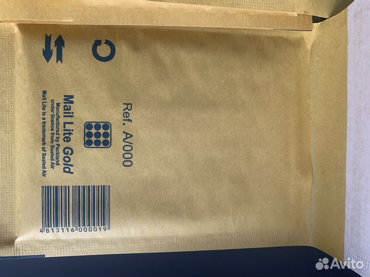 Почтовый крафт пакет с воздушной подушкой