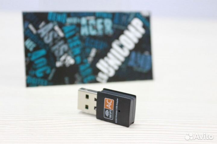 WiFi USB адаптер 2.40/ 5 Гц до 600мбит/с