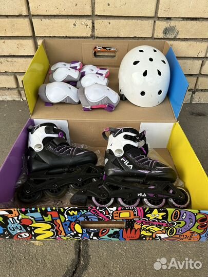 Fila Детские раздвижные ролики размер eu29-32