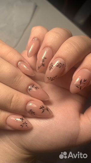 Наращивание ногтей/укрепление/ покрытие гель лаком