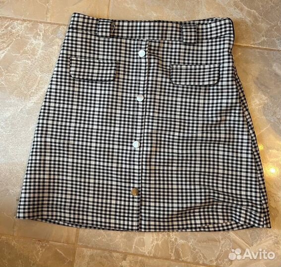 Юбка клетчатая
