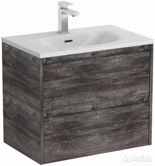 Тумба с раковиной и зеркалом BelBagno Kraft 39-70-BB-8099-3-70 Pino Pasadena