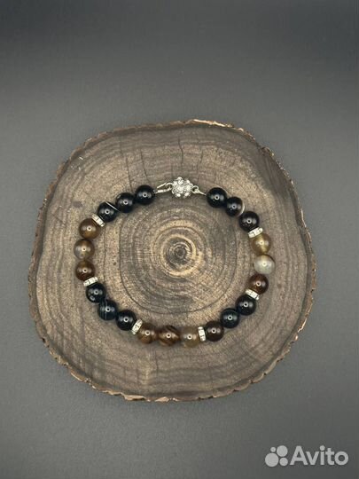 Браслет из натуpальных камней Агат