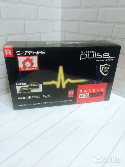 Видеокарта RX 570 Sapphire Pulse OC 8 Гб