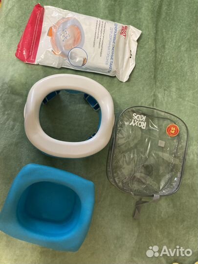 Складной дорожный горшок со сменными пакетами