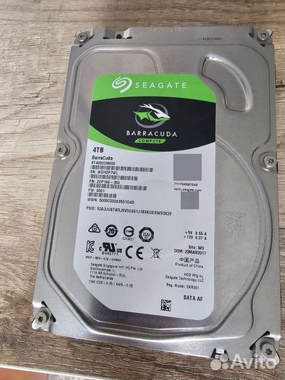 Жесткий диск Seagate Barracuda 4 tb