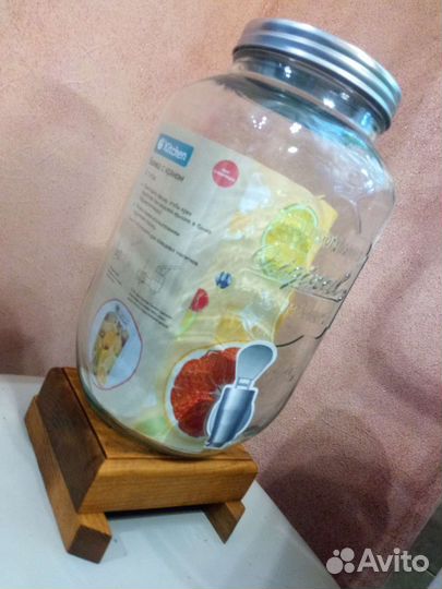 Банка с краном (лимонадник) 3л