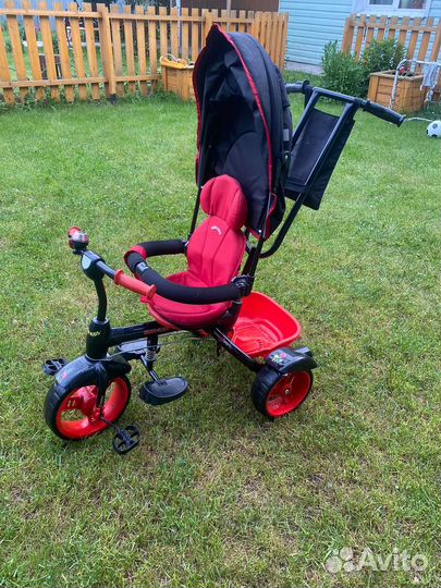 Велосипед трехколесный с ручкой