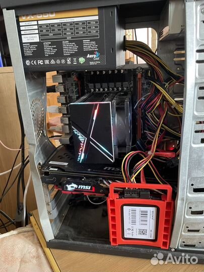 Игровой системный блок с монитором