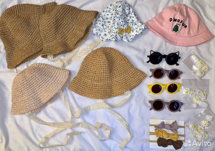 Летние детские вещи Панама купальник