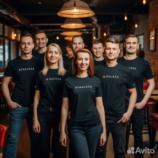 Печать на футболках для персонала