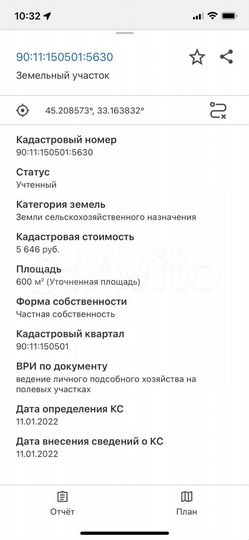 Участок 6 сот. (СНТ, ДНП)