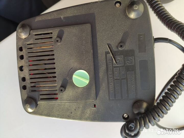 Телефон дисковый красный СССР