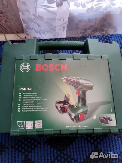 Шуруповерт bosch 12v