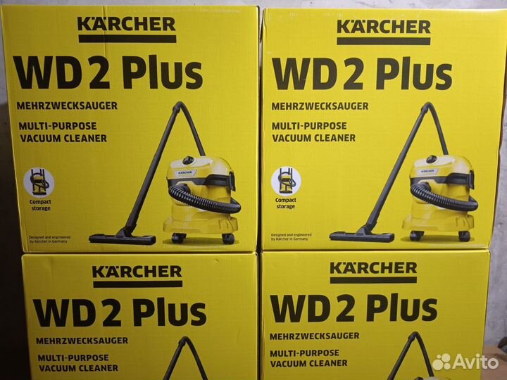 Новый пылесос Karcher WD 2 Plus V-12/4/18