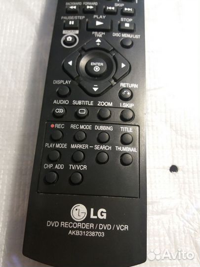 Пульт ду LG dvd recorder/dvd/vcr