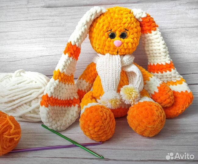 Мягкая игрушка плюшевый Зайка