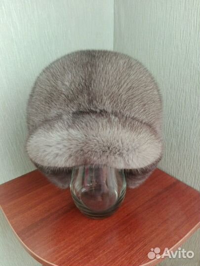 Норковая ушанка женская