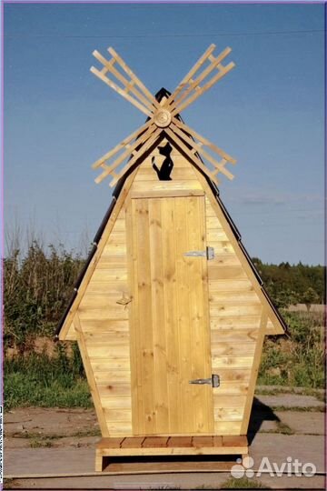 Дачный туалет с лебедем KAT