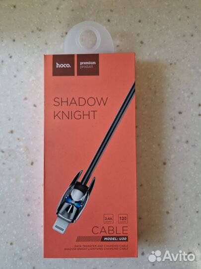 USB кабель на iPhone hoco U30 Shadow Knight