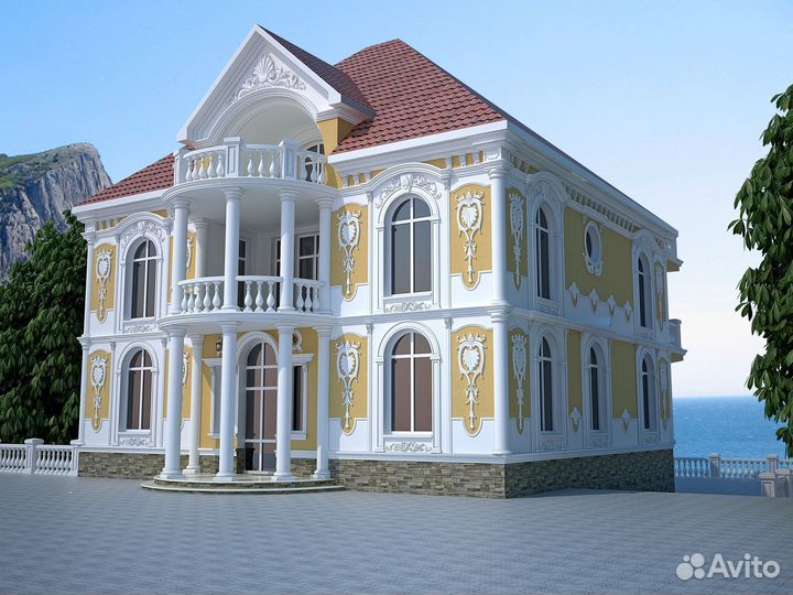 Фасадный декор, молдинги