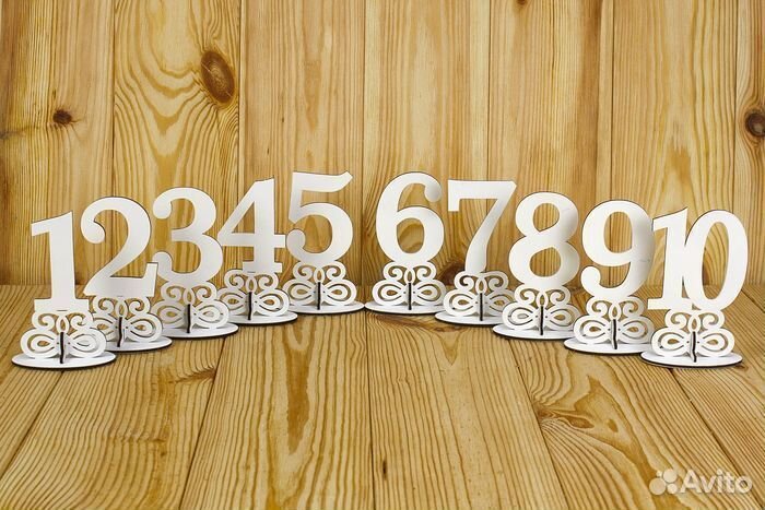 Номера на столы Нумерация на свадьбу