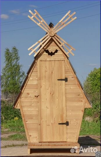 Уличный туалет деревянный BAG339