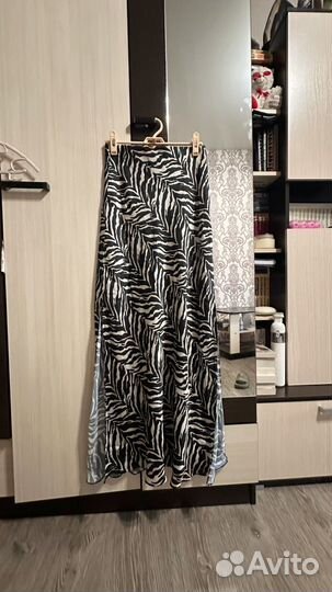 Юбка с аннималистичным принтом you wanna