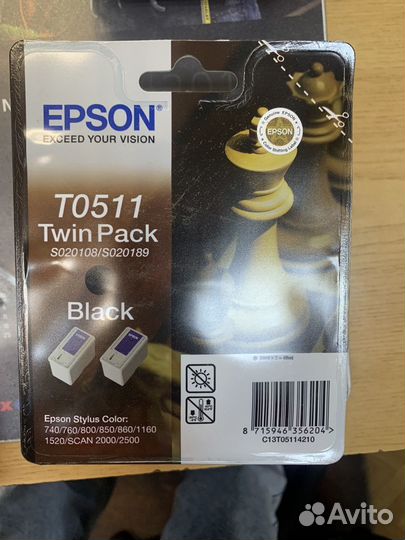 Картриджи epson t0511, t0520