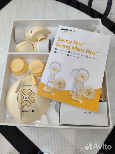 Двойной Молокоотсос Mebela Swing Maxi Flex