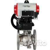 Кран шаровой DN.ru BV3232P(2pc) -FP-F-ISO-H Ду25 Ру40 полнопроходной двухходовой, нержавеющая сталь