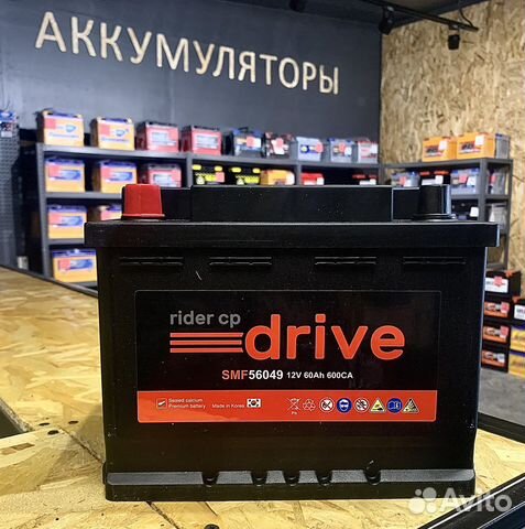 Rider Drive 60Ah Корея (Прямая полярность)