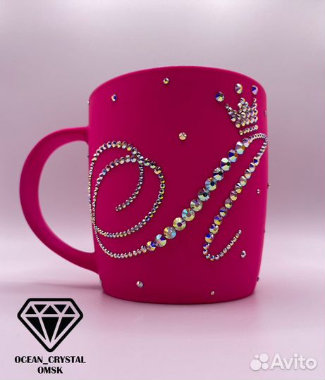 Кружка со стразами