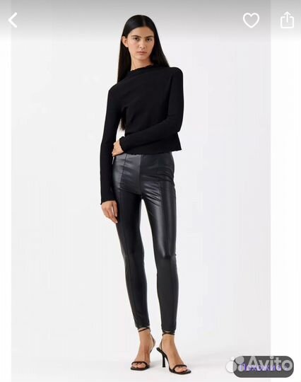 Брюки женские кожаные