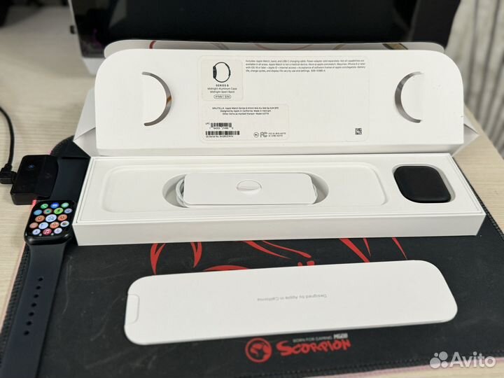 Часы apple watch 8 41 mm midnight sport band