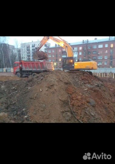 Вывоз грунт земля гилина Котлована Из участка