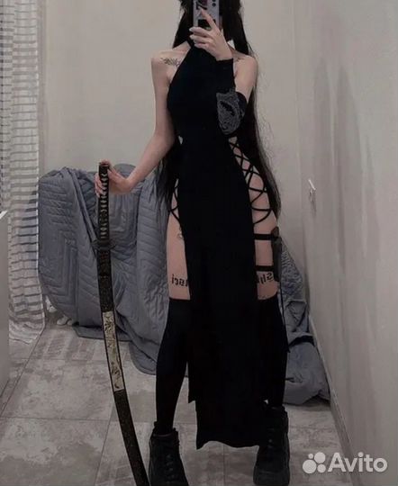 Платье на завязках