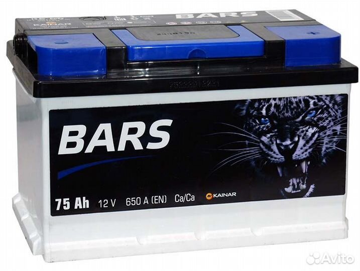 Аккумулятор АКБ 6ст - 75 Bars - низк. оп